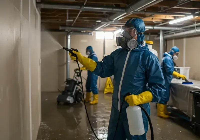 Basement Sanitization and Antimicrobial Treatment process in Thomasville, GA